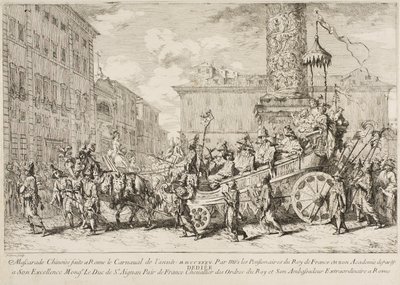 Čínská maskaráda, 1735 od Jean Baptiste Marie Pierre