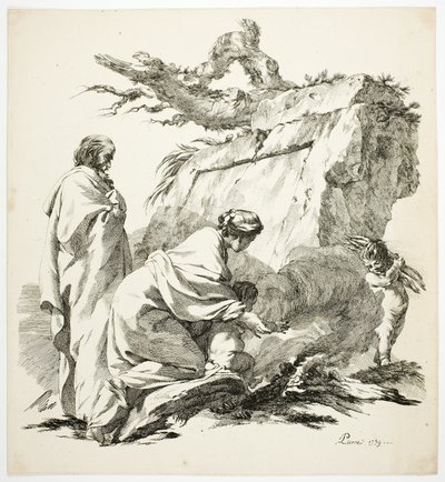 Útěk do Egypta od Jean Baptiste Marie Pierre