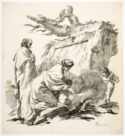 Útěk do Egypta od Jean Baptiste Marie Pierre