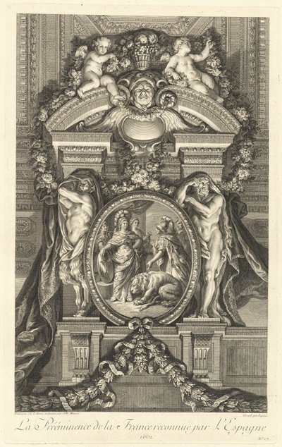 Převaha Francie uznaná Španělskem 1662 [pl. 17] od Jean Baptiste Masse