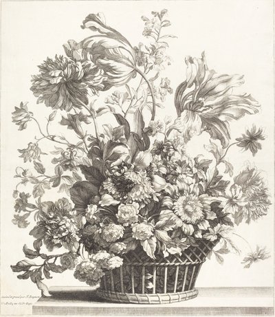 Košík jarních květin od Jean Baptiste Monnoyer