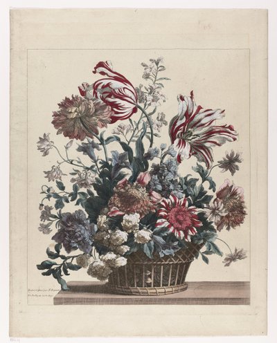 Košík s květinami Bloemenmand od Jean Baptiste Monnoyer