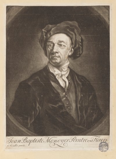 Portrét Monnoyera z „Knihy všech druhů květin z přírody“ od Jean Baptiste Monnoyer