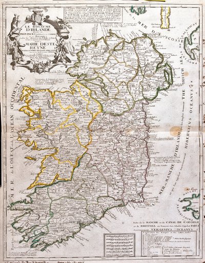 Mapa Irského království, dediee Marie d