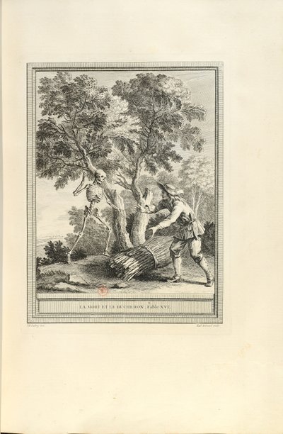 La mort et le bûcheron Smrt a dřevorubec, 1755. od Jean Baptiste Oudry