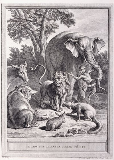 Lev jde do války, c.1755-1759 od Jean Baptiste Oudry