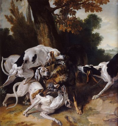 Lov vlků, 1725 od Jean Baptiste Oudry