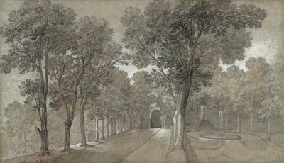 Blick auf den Park in Arcueil von Jean-Baptiste Oudry