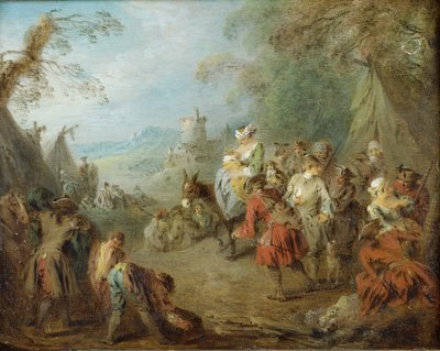 Tábor (Zastavení vojáků) od Jean Baptiste Pater
