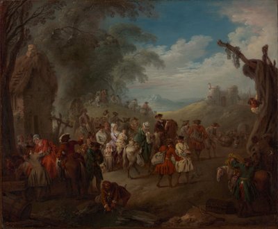 Vojska na pochodu, ca. 1725. od Jean Baptiste Pater