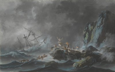 Ztroskotání v bouři, 1782. od Jean Baptiste Pillement