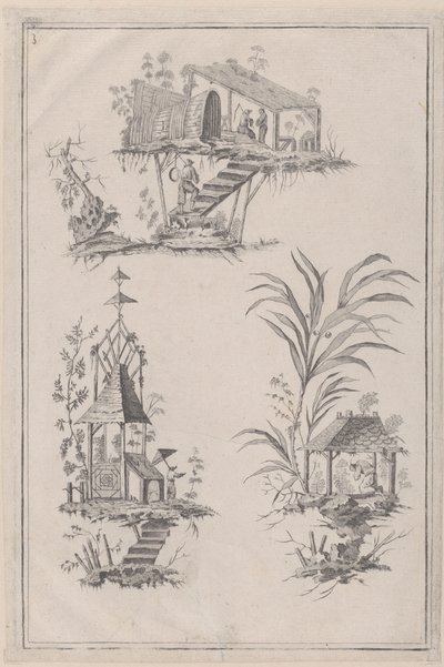 Chinoiserie Ornaments, ca. 1760-85. od Jean Baptiste Pillement