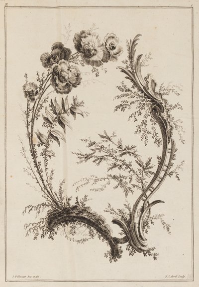 Květinová větev od Jean Baptiste Pillement