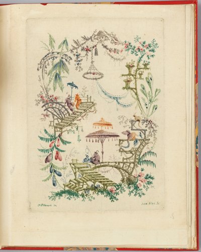Ornamentální návrh z "Nouvelle suite de cahiers chinois a l