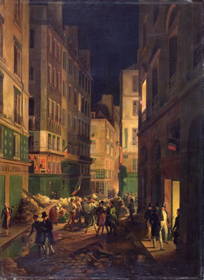 Příjezd Louis-Philippe (1773-1810) do Palais-Royal, 30. července 1830, podle obrazu Horace Verneta, 1836 od Jean Baptiste Prudent Carbillet