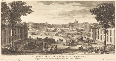Vue Prise de la grande avenue entre les deux Ecuries   1240628   cs       czech Successfully Translated  Original: River Landscape with Roman Ruins Translat: Říční krajina s římskými ruinami od Jean Baptiste Rigaud