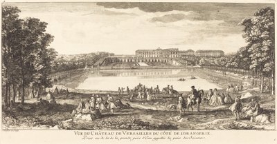 Pohled na palác ve Versailles z Cote de l