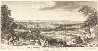 Pohled na krajinu královského domu Saint Cir od Jean Baptiste Rigaud