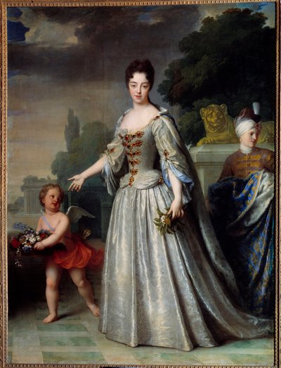 Portrét Marie Adelaide Savojské, vévodkyně burgundské delfíny z Francie (1685-1712). Obraz Jean Baptiste Santerre (1651-1717) od Jean Baptiste Santerre