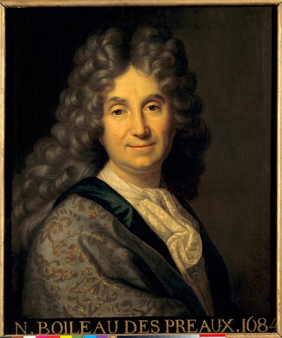 Portrét Nicolase Boileau Despreaux (Boileau-Despreaux) (1636-1711) - obraz Jean Baptiste Santerre (1651-1717) od Jean Baptiste Santerre