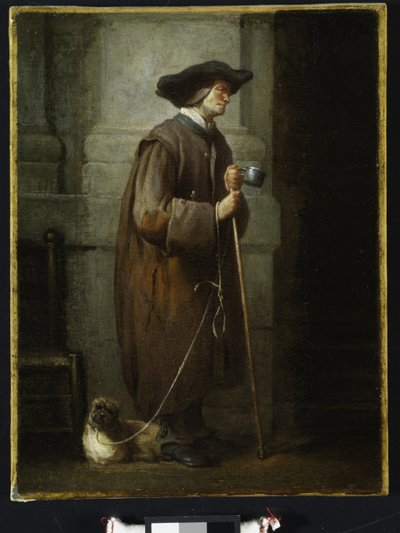 Slepý žebrák od Jean Baptiste Simeon Chardin