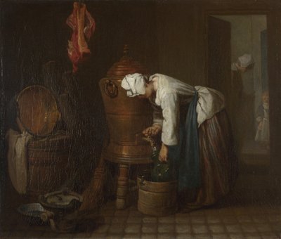 Vodní cisterna La Fontaine, 1733 od Jean Baptiste Simeon Chardin