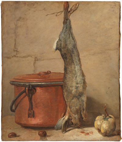 Králík a měděný hrnec kolem roku 1739-40 od Jean Baptiste Simeon Chardin