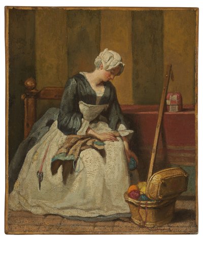 Vyšívač od Jean Baptiste Simeon Chardin