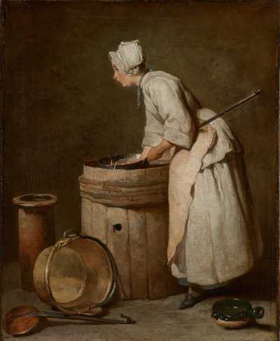 Služka Scullery, 1738 od Jean Baptiste Simeon Chardin
