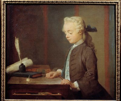 Totonské dítě. Auguste Gabriel Godefroy (1728-1813) Dítě hrající si totona, má čtyři tváře, které jsou otočené jako vrchol. Obraz Jean Baptiste Simeon Chardin (1699-1779) 1738. Rozm. 0,67x0,76 m. od Jean Baptiste Simeon Chardin