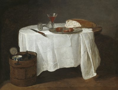 Bílý ubrus, 1731-32 od Jean Baptiste Simeon Chardin
