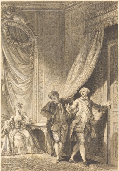 Skvělý od Jean Baptiste Tilliard after Jean Honoré Fragonard