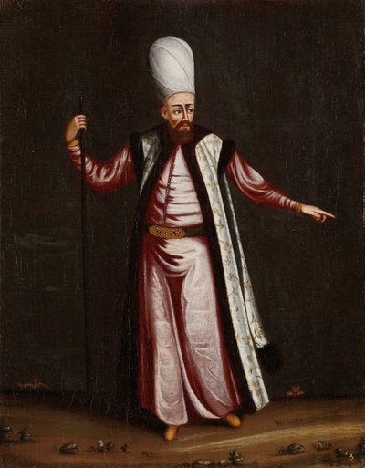 Capoudgi Bachi, velmistr Seraglio od Jean Baptiste Vanmour (workshop of)
