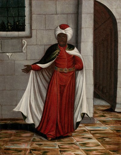 Kislar Aghassi, náčelník černých eunuchů sultána od Jean Baptiste Vanmour (workshop of)