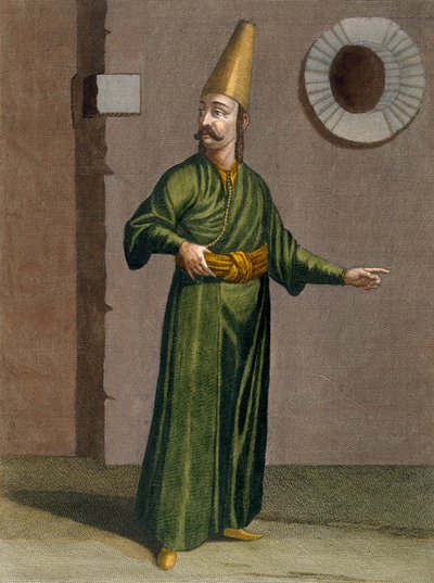 Lulufli-Baltadgi, deska 10 ze „Sbírky sta tisků představujících různé národy Levanty“ od Charlese de Ferriola, ryl Gerard Scotin (1671-1716), 1707-08 (kolor. od Jean Baptiste Vanmour