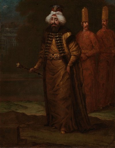 Sultán Ahmed III., kolem 1727-30 od Jean Baptiste Vanmour