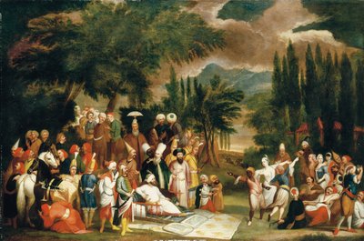 Lovecká skupina sultána Ahmeda III od Jean Baptiste Vanmour