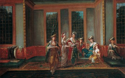 Ženy pijící kávu od Jean Baptiste Vanmour