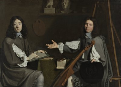 Dvojportrét obou umělců od Jean Baptiste de Champaigne
