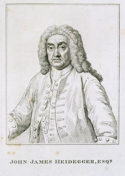 John James Heidegger (1666-1749) od Jean Baptiste van Loo