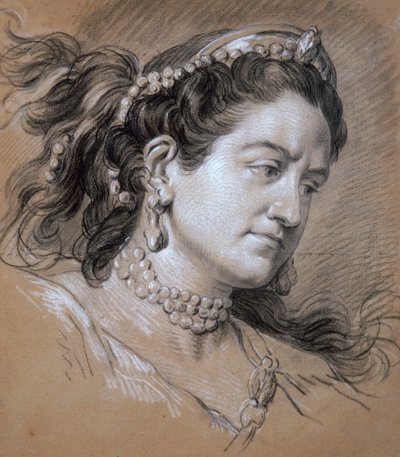 Portrét ženy, 18. století. od Jean Baptiste van Loo