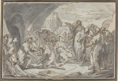 Vzkříšení Lazara od Jean Baptiste van Loo