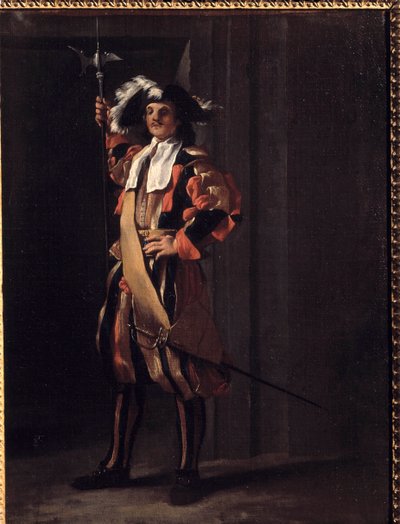 Švýcarsko papežské gardy Obraz Jeana Barbaulta (1718-1762). 18. století. Besancon, Muzeum výtvarných umění od Jean Barbault