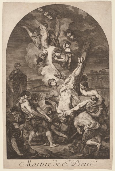 Martire de St. Pierre (Mučednictví svatého Petra) od Jean Barbault, after Pierre Hubert Subleyras