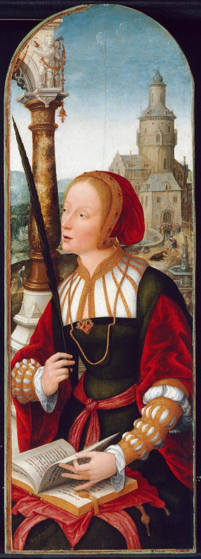 Svatá Barbora, c. 1520. od Jean Bellegambe