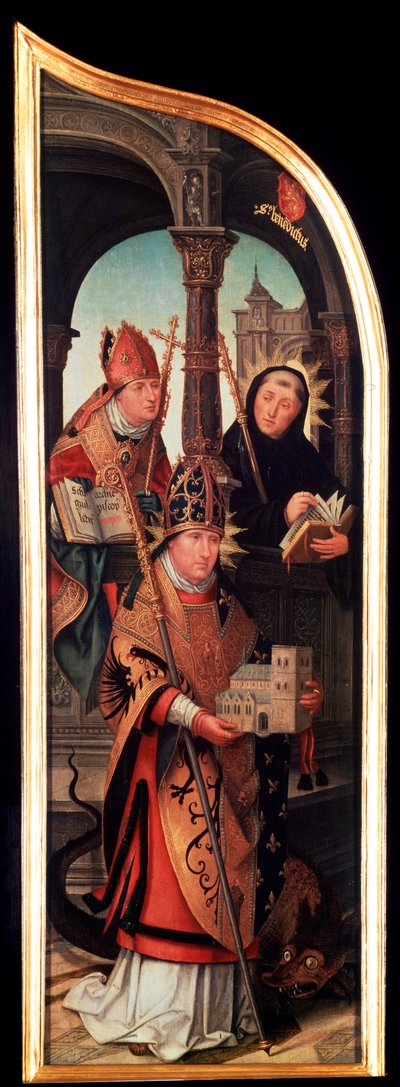 Zvěstování, Triptych, boční panel, 1517. od Jean the Elder Bellegambe