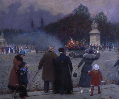 Německá vlajka nesená do Invalidovny, c. 1914. od Jean Beraud