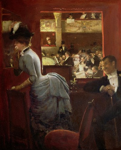 Vana, v Divadle Variety Divadelní lóže u Variety, 1883. od Jean Beraud
