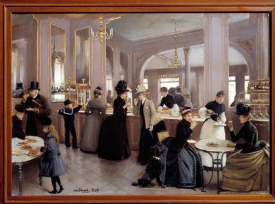 La passerie gloppe avenue des Champs Elysees. Obraz Jeana Berauda (1849 - 1935) od Jean Beraud