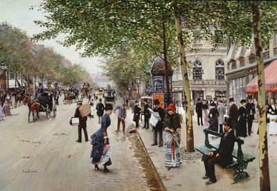 Pařížská pouliční scéna od Jean Beraud